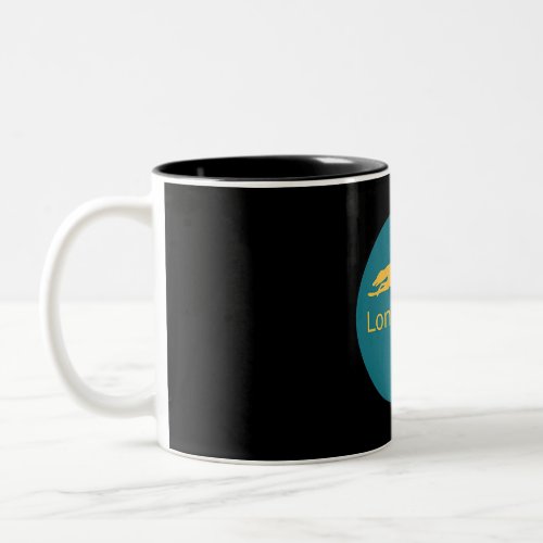 Running Retired Racing Greyhound Longie Wear Two_Tone Coffee Mug