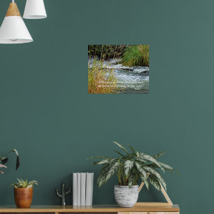 Running River Rumi Poetry Verse Poster