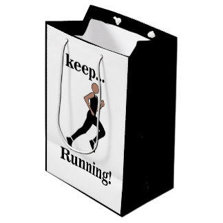 Running Runner Athlete Sports Medium Gift Bag