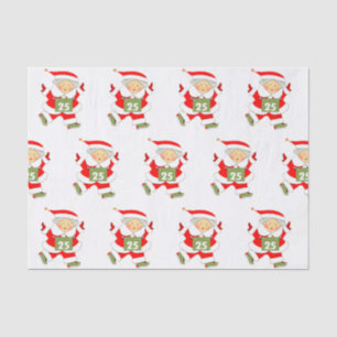 Running Runner Christmas Holiday Tissue Paper