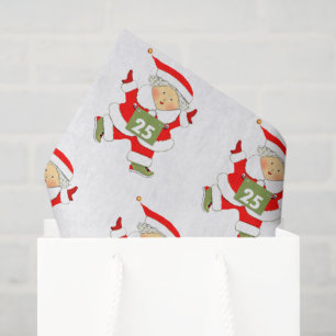 Running Runner Christmas Holiday Tissue Paper