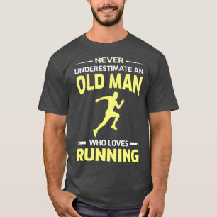 Running Runner Dad Grandpa Fathers day Gift T-Shirt