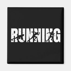 Running  Runner  Marathon Magnet
