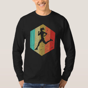 Running Runner Marathon Vintage Retro Run Sport  7 T-Shirt
