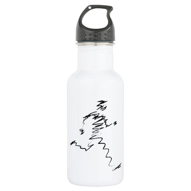 Running, Runners, Triathletes Stainless Steel Water Bottle (Front)