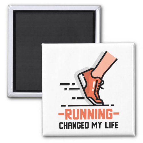 Running Saved My Life Magnet