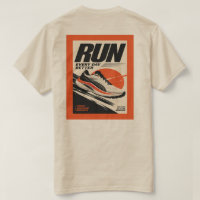 Running Shoe Front Chest & Run Poster Back Unisex
