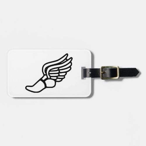 Running Shoe With Wings Luggage Tag