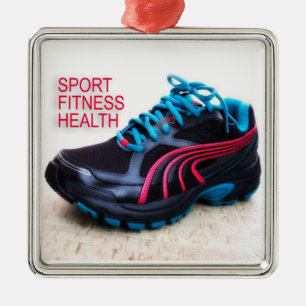 Running shoes metal ornament