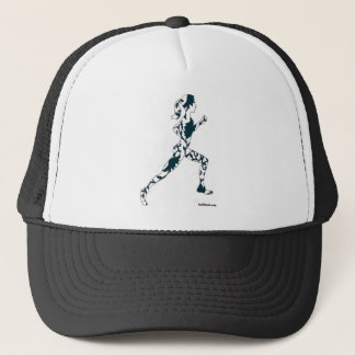 Running Silhouette - Floral Trucker Hat