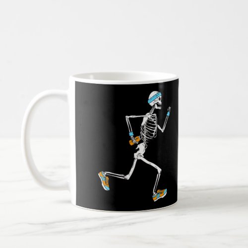 Running Skeleton Funny Coffee Mug