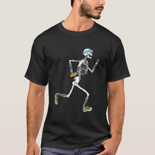 Running Skeleton Funny T_Shirt