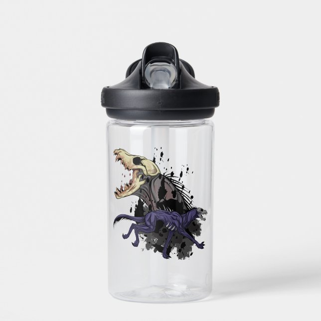 Running Skull Monster Water Bottle (Front)