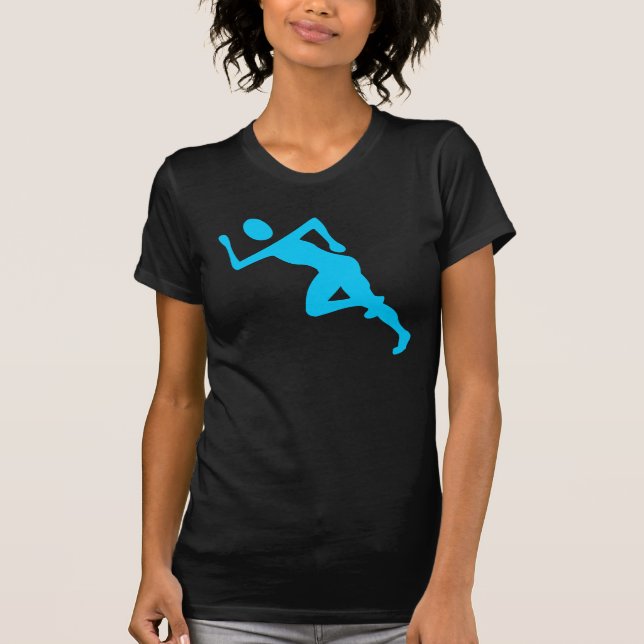 Running - Sky Blue T-Shirt (Front)