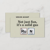 Running Solid Gas Elements Business Card (Front/Back)