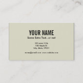 Running Solid Gas Elements Business Card (Back)