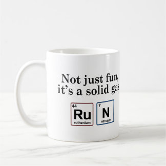 Running Solid Gas Elements Coffee Mug