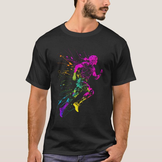 Running Sports Runner Jogging Gift T-Shirt (Front)