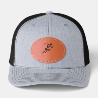 Running, Sprinter, Track and Field, Athletics, Abs Leather Patch Hat