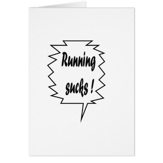 Running Sucks Cards (Front)