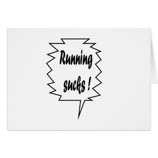 Running Sucks Cards (Front Horizontal)