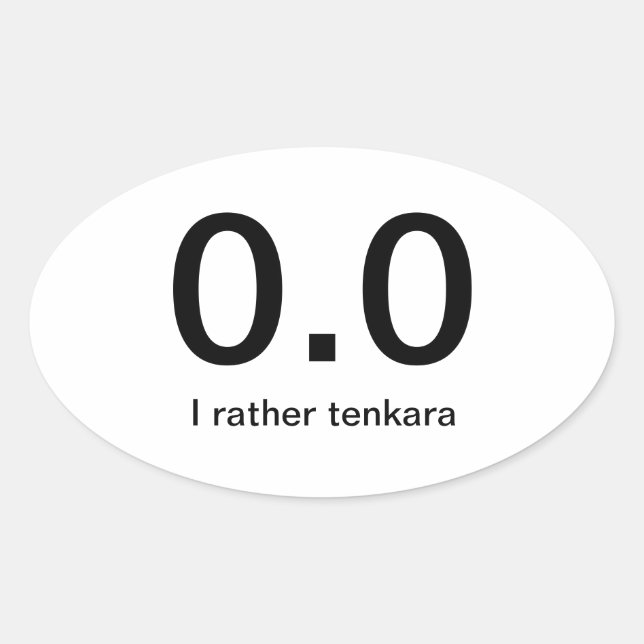 running sucks - tenkara oval sticker (Front)