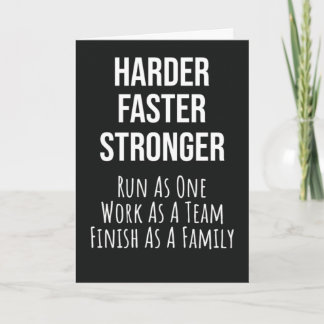 Running Team Cards Runner Motivation Motivational