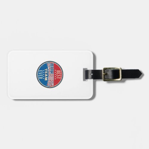 Running Team Patriotic Vintage Badge Design_1 Luggage Tag