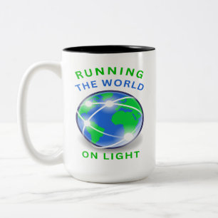 Running The World On Light Two-Tone Coffee Mug