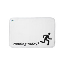 Running today? motivational bath mat!