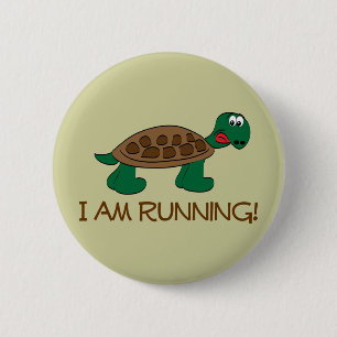 Running Tortoise Button