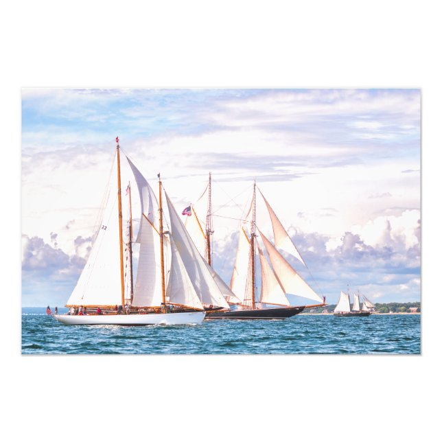 Running Toward The Finish Photo Print (Front)