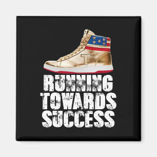 Running Towards Success Trump Sneakers Republican Magnet