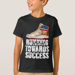 Running Towards Success Trump Sneakers Republican  T-Shirt
