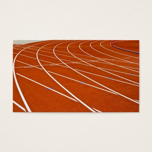 running track business card templates