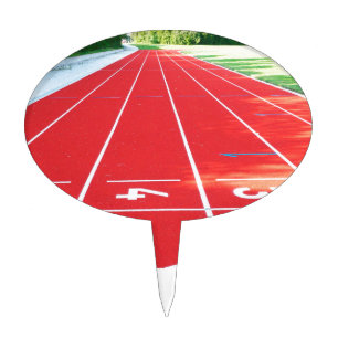 Running Track And Field Cake Topper