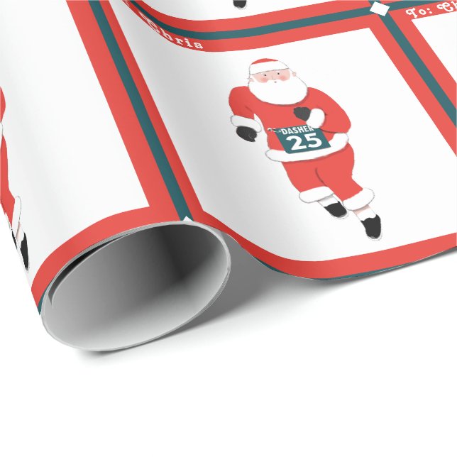 Running Track and Field Gift Wrapping Paper (Roll Corner)