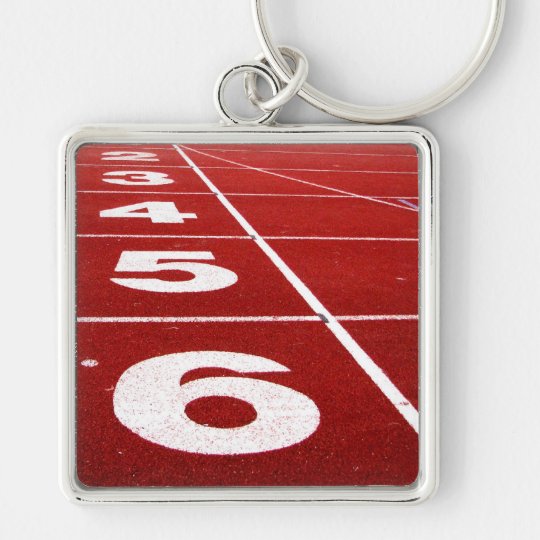 Running track keychain