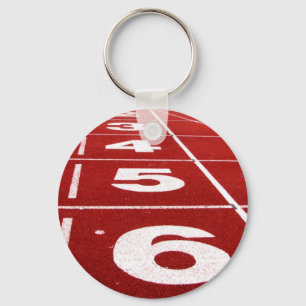 Running track keychain