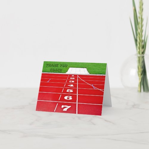 Running Track Note Card