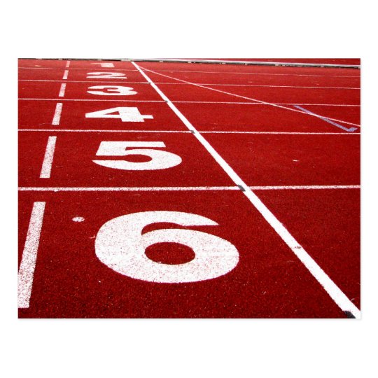 Running track postcard