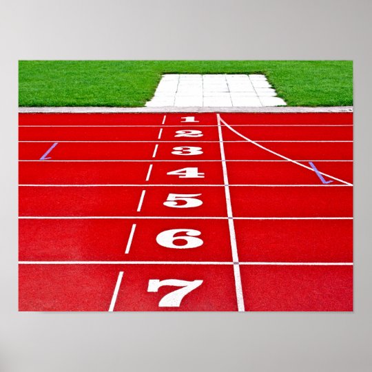 Running Track Poster/Print Poster | Zazzle.com