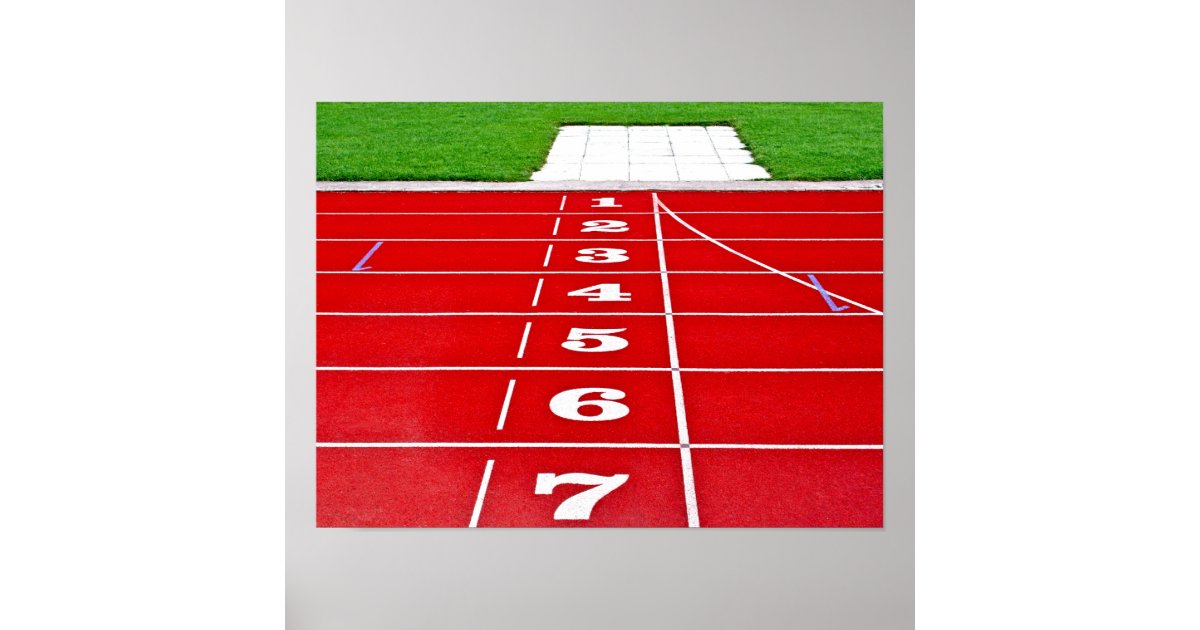 Running Track Print Running Track Poster/Print Poster | Zazzle