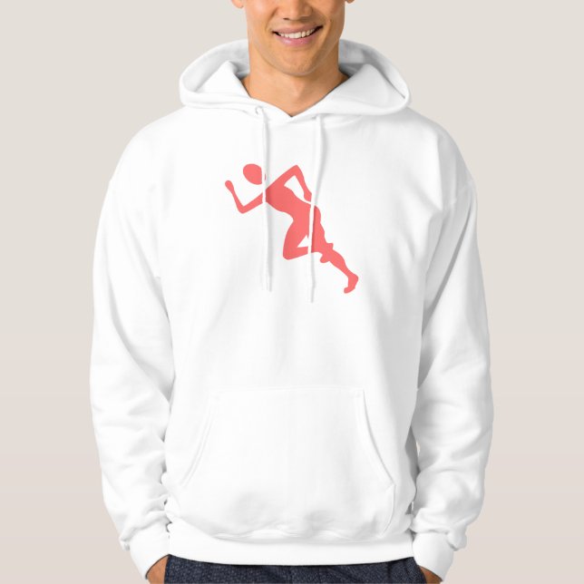 Running - Tropical Pink Hoodie (Front)