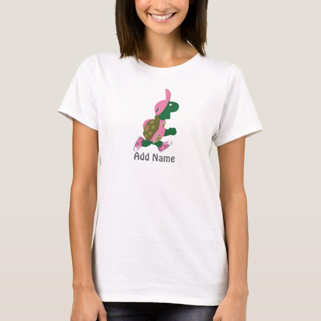 Running Turtle Personalize T-Shirt (Front)
