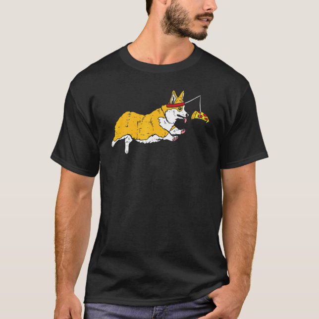 Running Welsh Corgi Corgi T-Shirt (Front)