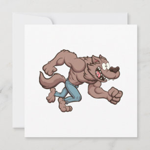 Running Werewolf Invitation