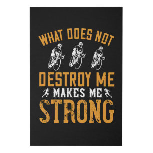 Running - What does not destroy me Faux Canvas Print