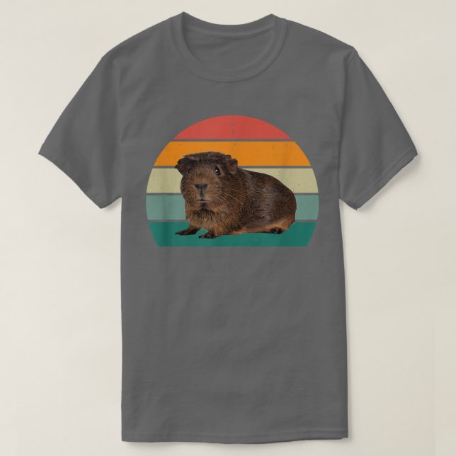 running wheel guinea pig mom dad playpen cage guin T-Shirt (Design Front)