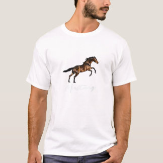 Running Wild Mustang Horse breed Equestrian Lover T-Shirt